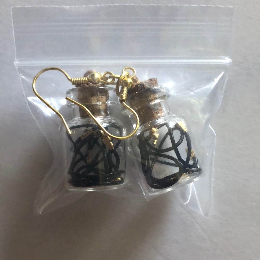 Bottle earrings